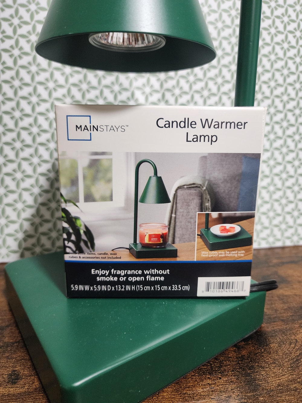 Mainstays Green Candle Warmer Lamp - Picture 2 of 4